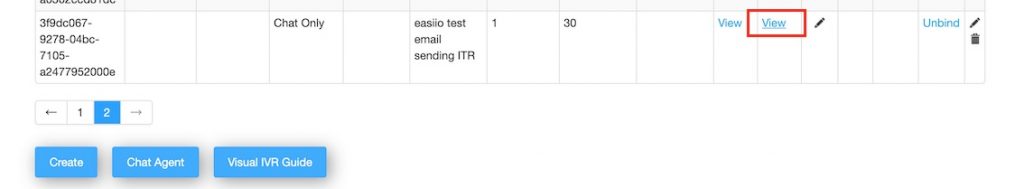 View effect of the ITR in testing mode